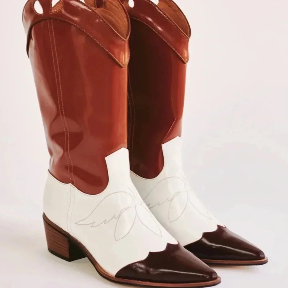 Jaggar the label cowboy boots multicolor new